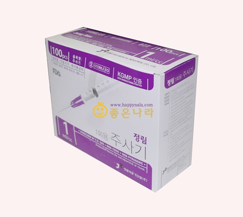 [일회용주사기] 정림 1cc주사기(30G-1cc-1/2인치)